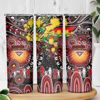 NAIDOC Week 2025 Bombers Football Skinny Tumbler Aboriginal Dot Painting