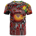 Personalised NAIDOC Week 2025 Bombers Football T Shirt Aboriginal Dot Painting