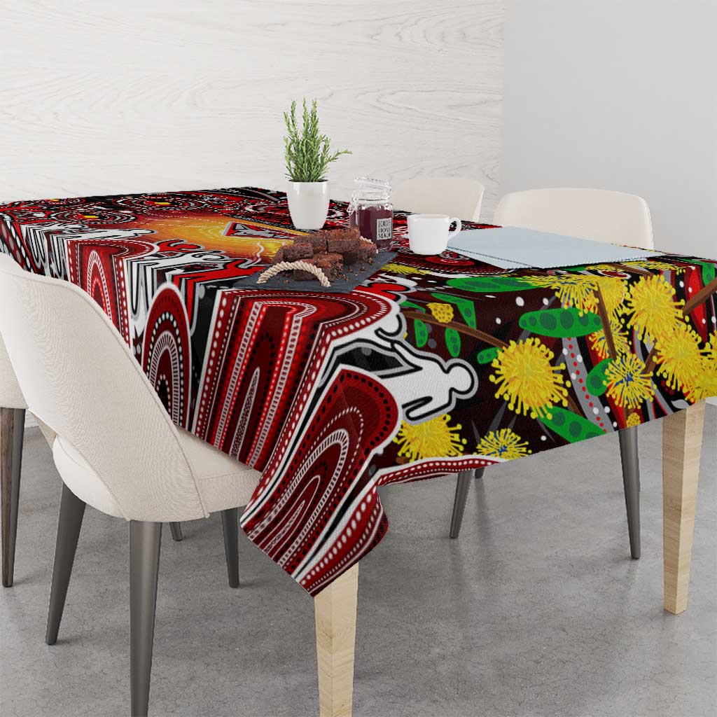NAIDOC Week 2025 Bombers Football Tablecloth Aboriginal Dot Painting