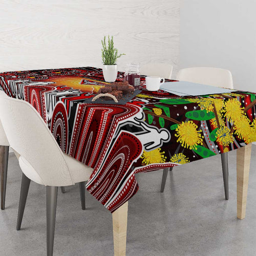 NAIDOC Week 2025 Bombers Football Tablecloth Aboriginal Dot Painting
