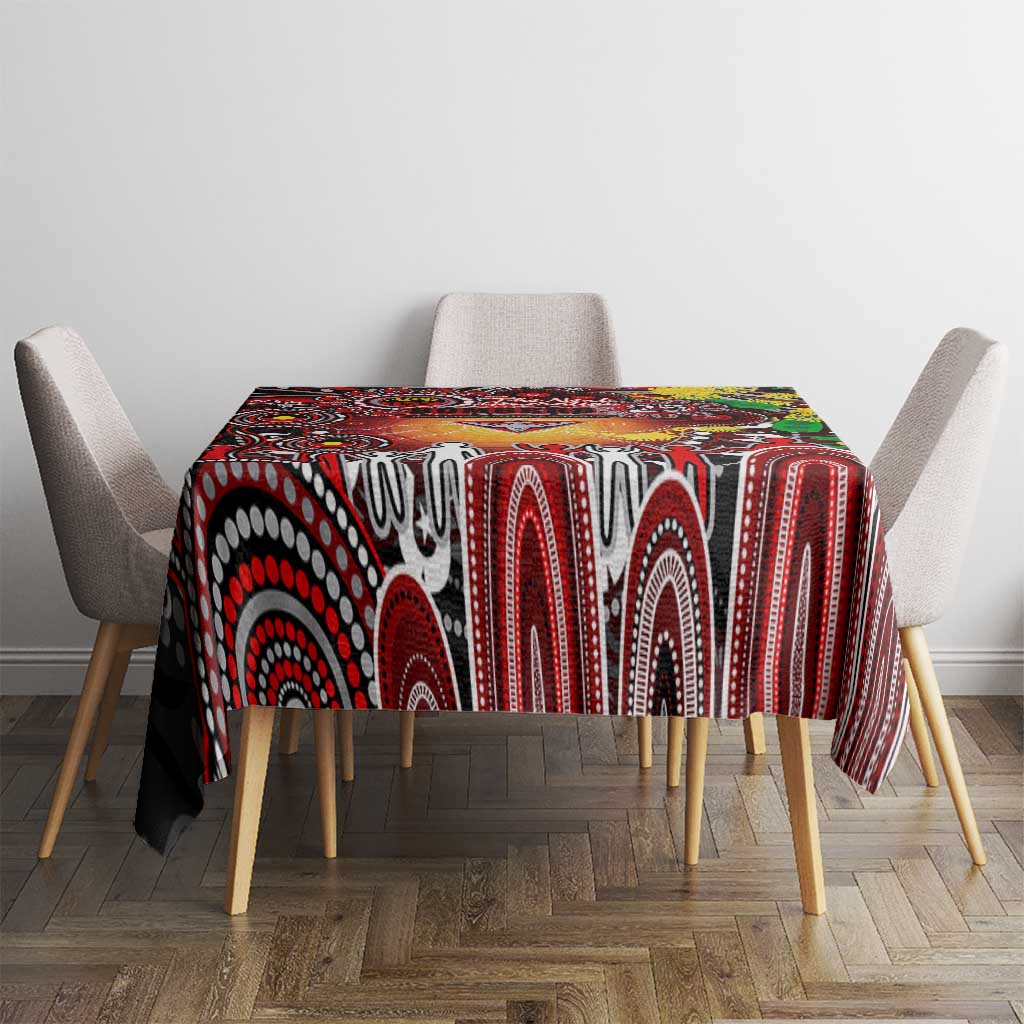 NAIDOC Week 2025 Bombers Football Tablecloth Aboriginal Dot Painting