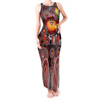 Personalised NAIDOC Week 2025 Bombers Football Tank Maxi Dress Aboriginal Dot Painting