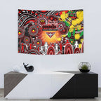NAIDOC Week 2025 Bombers Football Tapestry Aboriginal Dot Painting