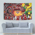 NAIDOC Week 2025 Bombers Football Tapestry Aboriginal Dot Painting