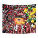 NAIDOC Week 2025 Bombers Football Tapestry Aboriginal Dot Painting