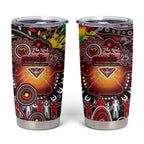 NAIDOC Week 2025 Bombers Football Tumbler Cup Aboriginal Dot Painting