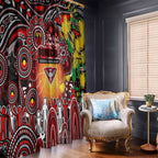 NAIDOC Week 2025 Bombers Football Window Curtain Aboriginal Dot Painting