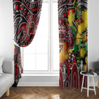 NAIDOC Week 2025 Bombers Football Window Curtain Aboriginal Dot Painting