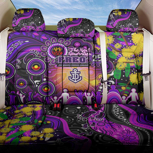 NAIDOC Week 2025 Freo Football Back Car Seat Cover Aboriginal Dot Painting