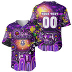 Personalised NAIDOC Week 2025 Freo Football Baseball Jersey Aboriginal Dot Painting