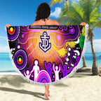 NAIDOC Week 2025 Freo Football Beach Blanket Aboriginal Dot Painting