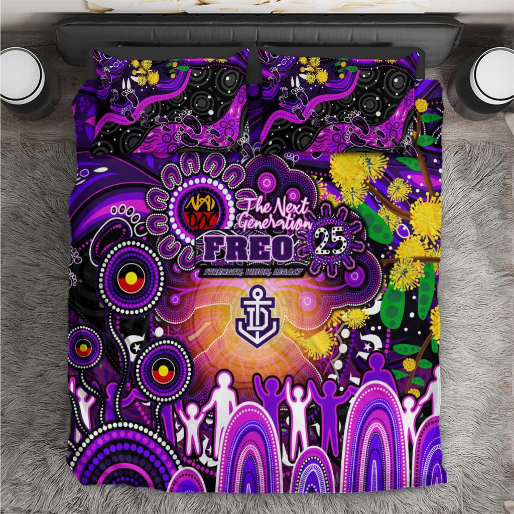 NAIDOC Week 2025 Freo Football Bedding Set Aboriginal Dot Painting