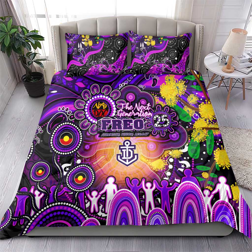 NAIDOC Week 2025 Freo Football Bedding Set Aboriginal Dot Painting