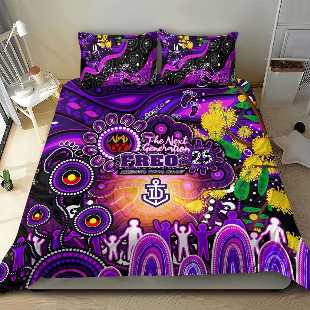 NAIDOC Week 2025 Freo Football Bedding Set Aboriginal Dot Painting