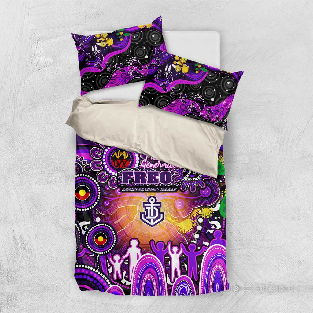 NAIDOC Week 2025 Freo Football Bedding Set Aboriginal Dot Painting