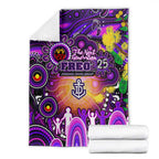 NAIDOC Week 2025 Freo Football Blanket Aboriginal Dot Painting