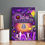 NAIDOC Week 2025 Freo Football Canvas Wall Art Aboriginal Dot Painting