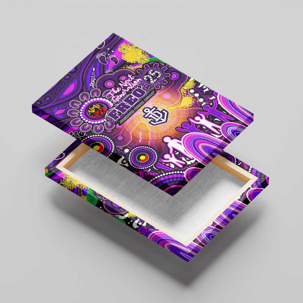 NAIDOC Week 2025 Freo Football Canvas Wall Art Aboriginal Dot Painting