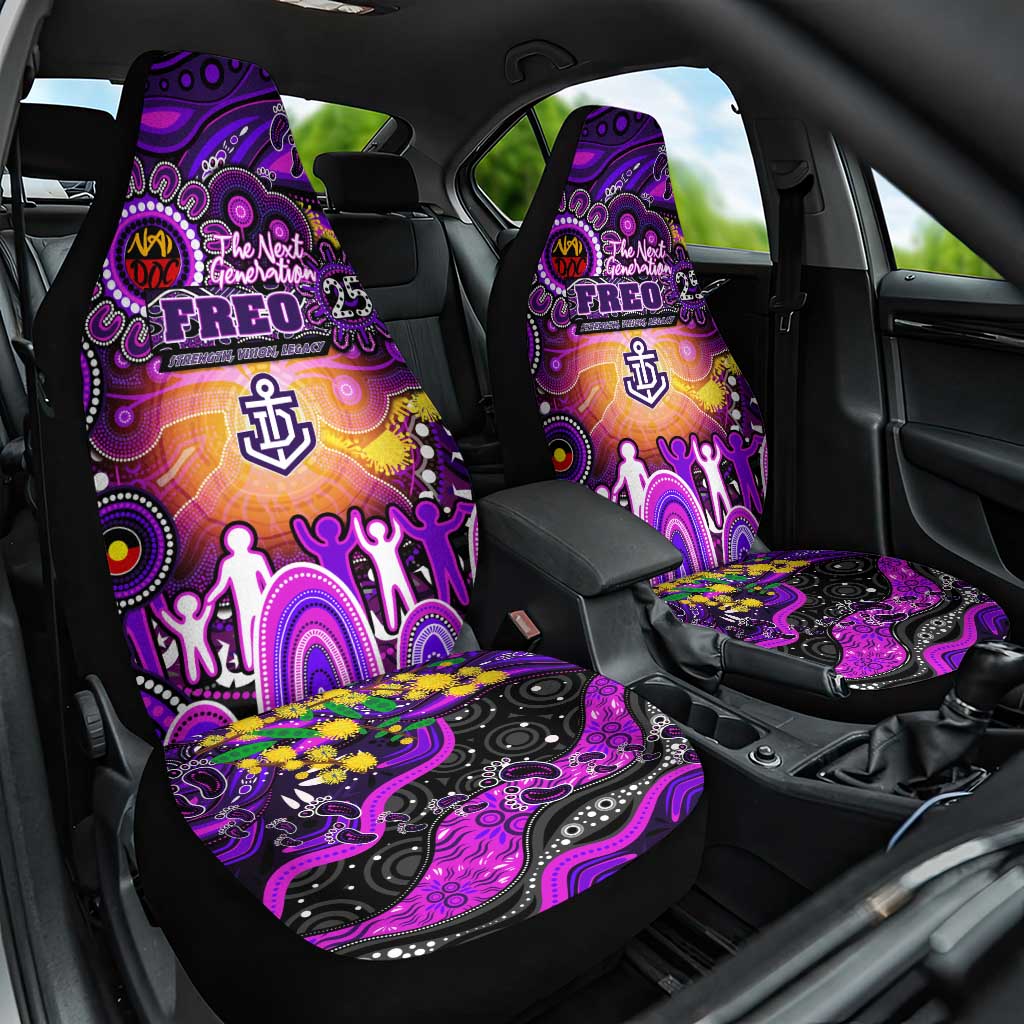 NAIDOC Week 2025 Freo Football Car Seat Cover Aboriginal Dot Painting