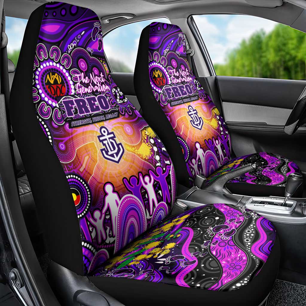 NAIDOC Week 2025 Freo Football Car Seat Cover Aboriginal Dot Painting