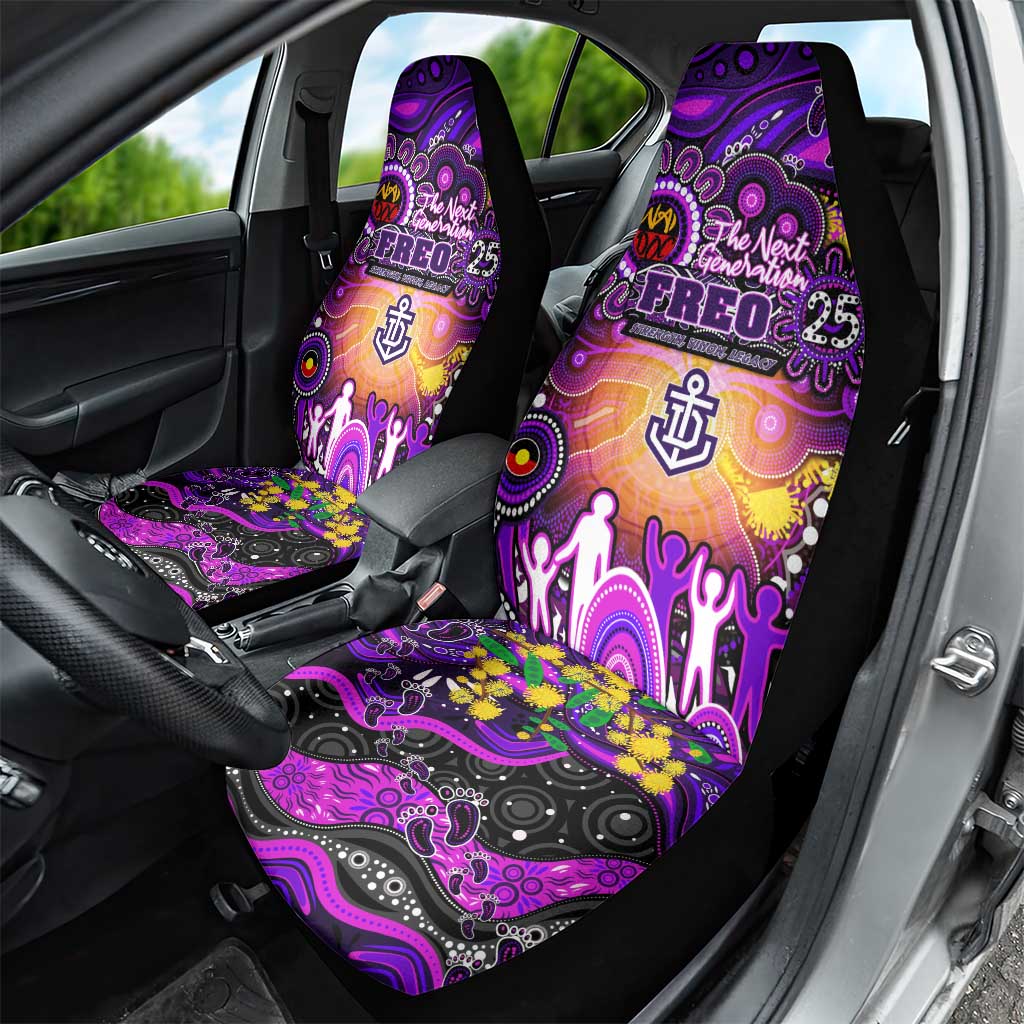 NAIDOC Week 2025 Freo Football Car Seat Cover Aboriginal Dot Painting