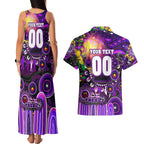 Personalised NAIDOC Week 2025 Freo Football Couples Matching Tank Maxi Dress and Hawaiian Shirt Aboriginal Dot Painting