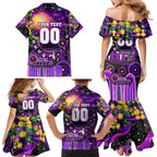 Personalised NAIDOC Week 2025 Freo Football Family Matching Mermaid Dress and Hawaiian Shirt Aboriginal Dot Painting