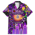 Personalised NAIDOC Week 2025 Freo Football Family Matching Mermaid Dress and Hawaiian Shirt Aboriginal Dot Painting