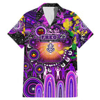 Personalised NAIDOC Week 2025 Freo Football Family Matching Mermaid Dress and Hawaiian Shirt Aboriginal Dot Painting