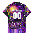 Personalised NAIDOC Week 2025 Freo Football Family Matching Mermaid Dress and Hawaiian Shirt Aboriginal Dot Painting
