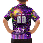 Personalised NAIDOC Week 2025 Freo Football Family Matching Off Shoulder Maxi Dress and Hawaiian Shirt Aboriginal Dot Painting