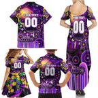 Personalised NAIDOC Week 2025 Freo Football Family Matching Summer Maxi Dress and Hawaiian Shirt Aboriginal Dot Painting