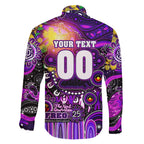 Personalised NAIDOC Week 2025 Freo Football Family Matching Summer Maxi Dress and Hawaiian Shirt Aboriginal Dot Painting