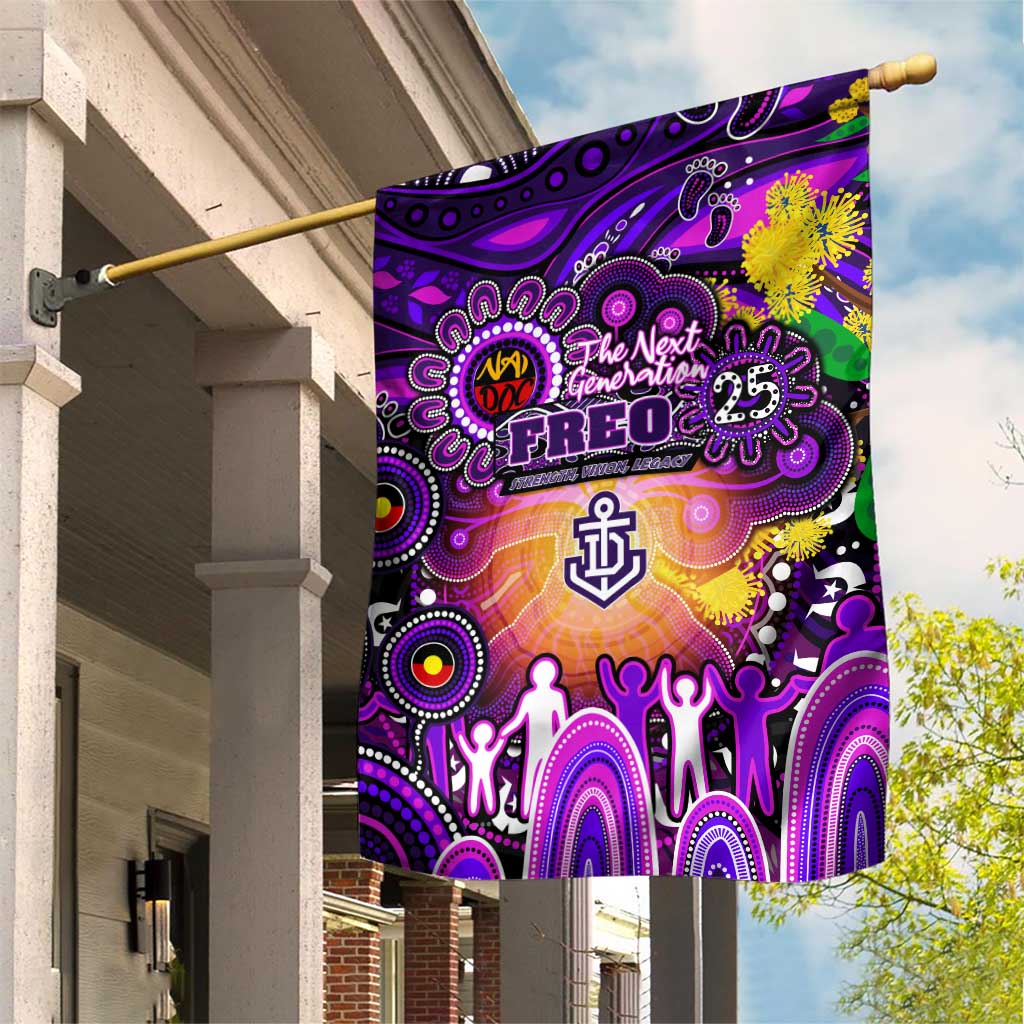 NAIDOC Week 2025 Freo Football Garden Flag Aboriginal Dot Painting