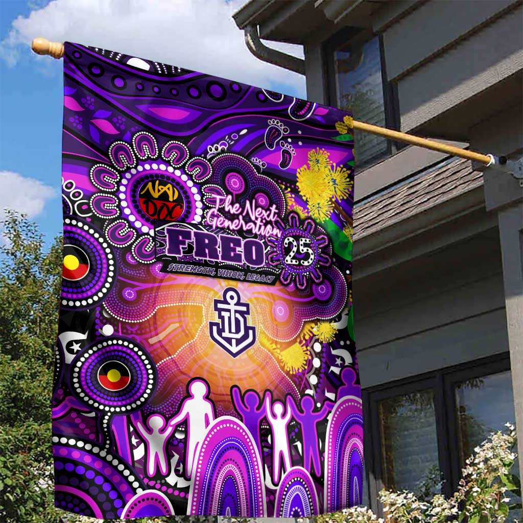 NAIDOC Week 2025 Freo Football Garden Flag Aboriginal Dot Painting