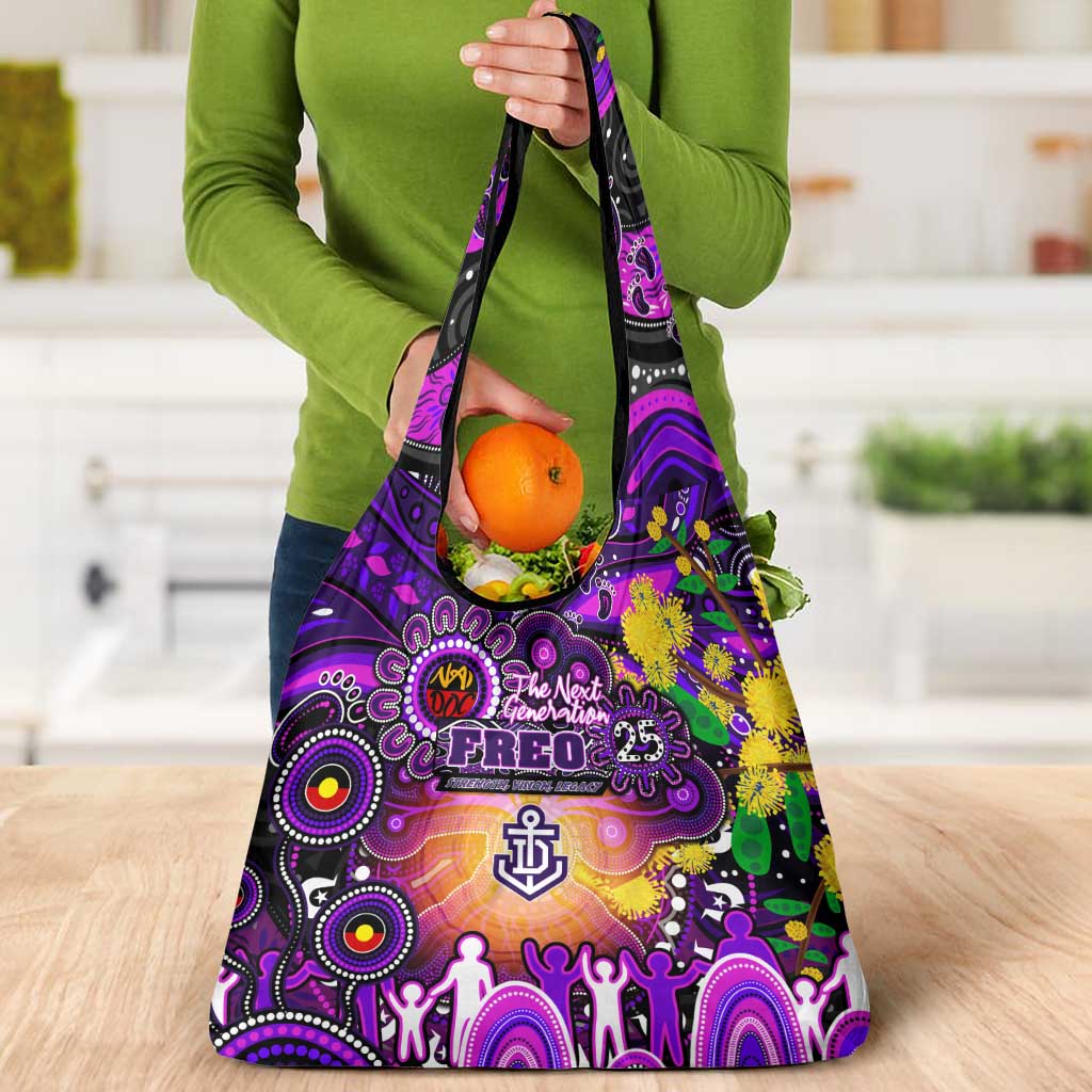 NAIDOC Week 2025 Freo Football Grocery Bag Aboriginal Dot Painting