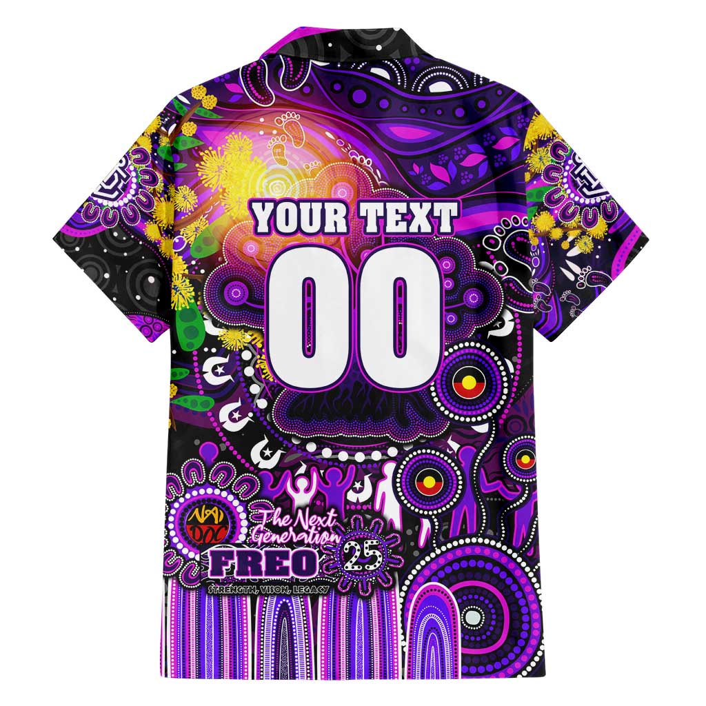 Personalised NAIDOC Week 2025 Freo Football Hawaiian Shirt Aboriginal Dot Painting