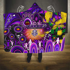 NAIDOC Week 2025 Freo Football Hooded Blanket Aboriginal Dot Painting