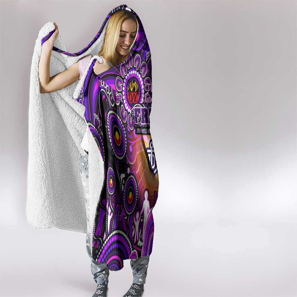 NAIDOC Week 2025 Freo Football Hooded Blanket Aboriginal Dot Painting