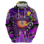Personalised NAIDOC Week 2025 Freo Football Hoodie Aboriginal Dot Painting