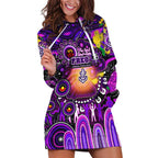 Personalised NAIDOC Week 2025 Freo Football Hoodie Dress Aboriginal Dot Painting