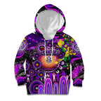 Personalised NAIDOC Week 2025 Freo Football Kid Hoodie Aboriginal Dot Painting