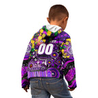 Personalised NAIDOC Week 2025 Freo Football Kid Hoodie Aboriginal Dot Painting