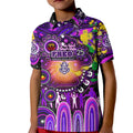 Personalised NAIDOC Week 2025 Freo Football Kid Polo Shirt Aboriginal Dot Painting