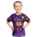 Personalised NAIDOC Week 2025 Freo Football Kid T Shirt Aboriginal Dot Painting