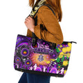 NAIDOC Week 2025 Freo Football Leather Tote Bag Aboriginal Dot Painting