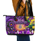 NAIDOC Week 2025 Freo Football Leather Tote Bag Aboriginal Dot Painting