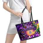 NAIDOC Week 2025 Freo Football Leather Tote Bag Aboriginal Dot Painting