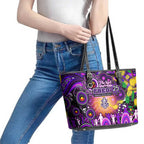 NAIDOC Week 2025 Freo Football Leather Tote Bag Aboriginal Dot Painting
