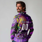 Personalised NAIDOC Week 2025 Freo Football Long Sleeve Polo Shirt Aboriginal Dot Painting